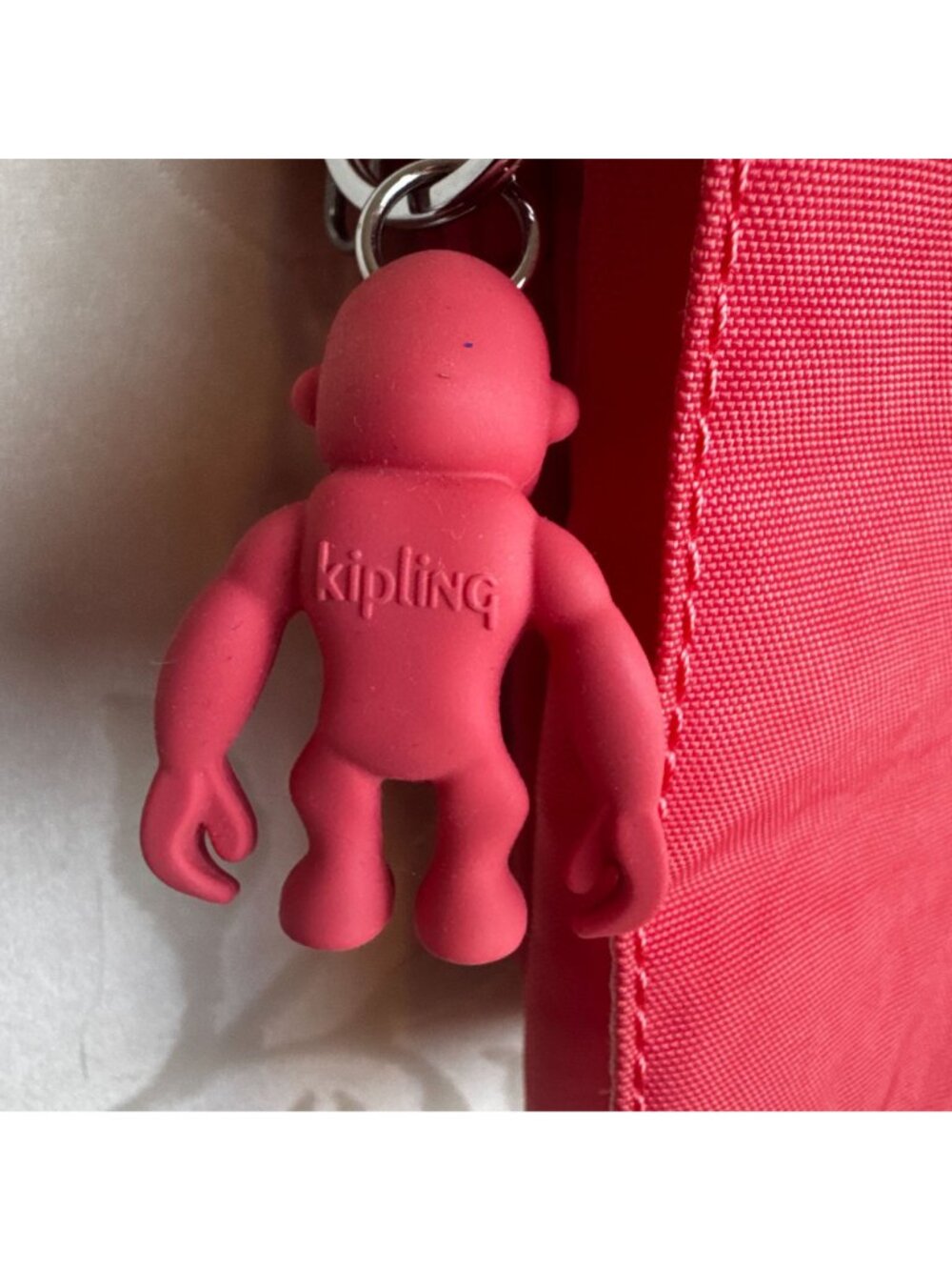 Kipling Red Eldorado Small Crossbody Wallet Purse With Monkey Charm - Picture 5 of 12